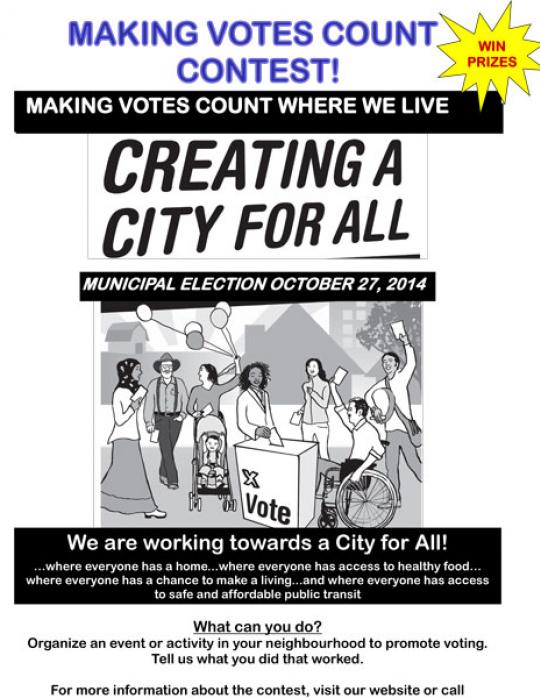 Making Votes Count Contest Poster